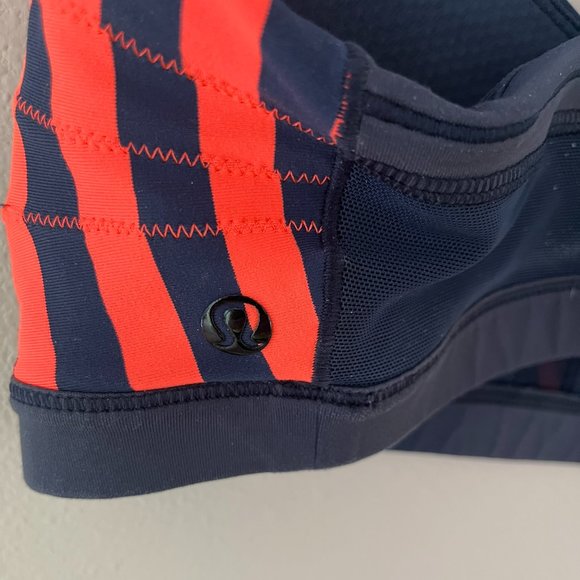 Lululemon Sports Bra Navy and Orange Size Small (4-6) - Picture 2 of 3